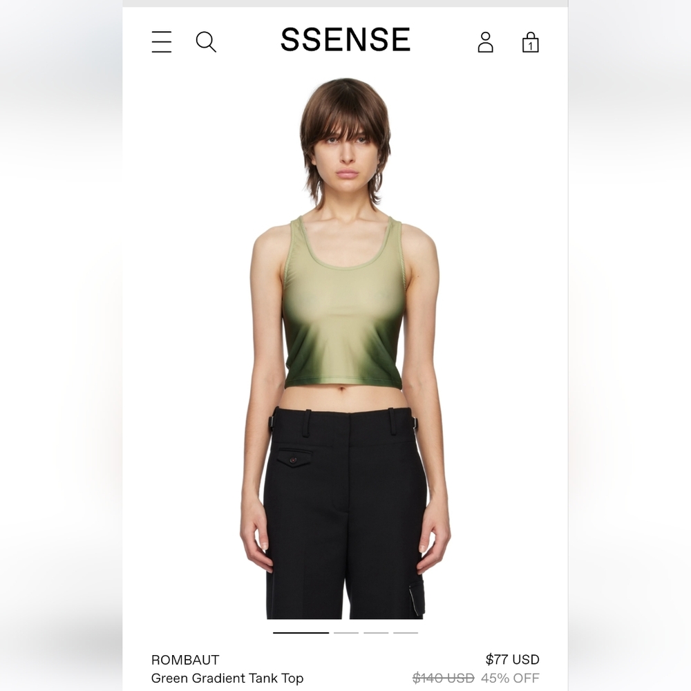 ROMBAUT-Green Gradient Tank Top